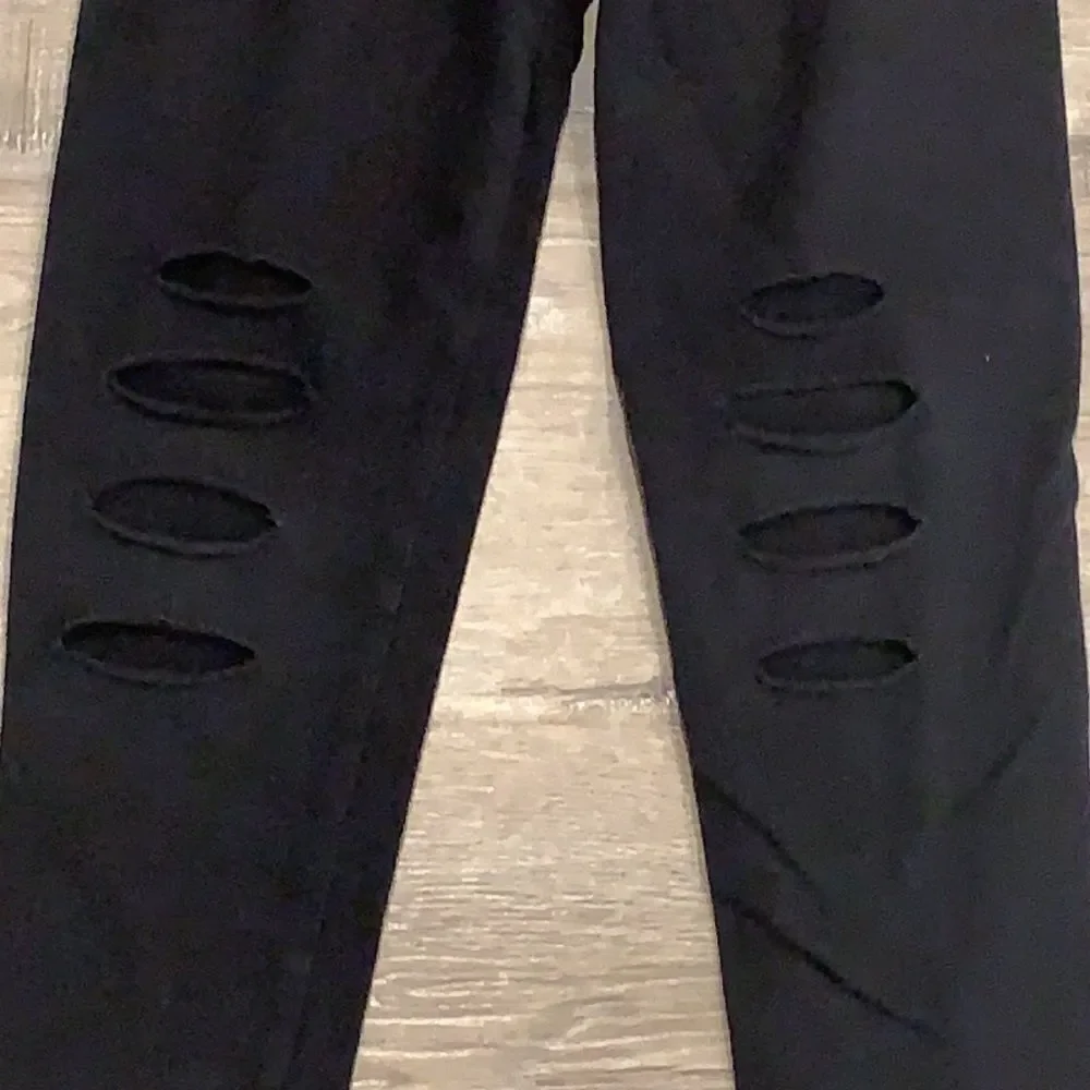 Rip black legging